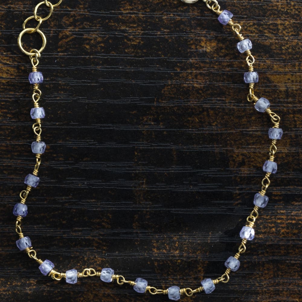 Tanzanite Beaded Bracelet Bracelet Handmade Handcrafted