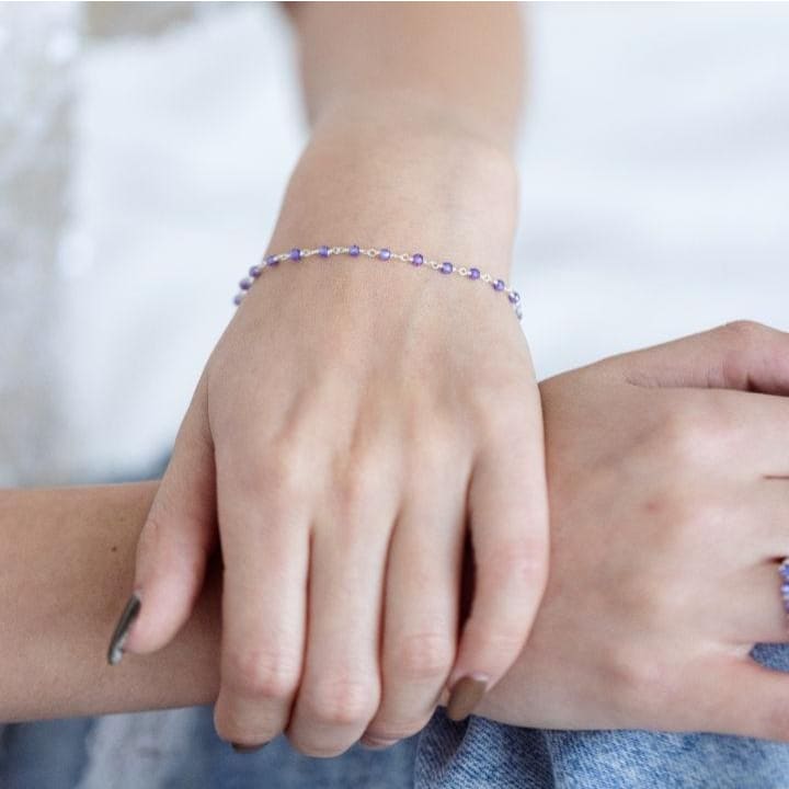 Tanzanite Beaded Bracelet Bracelet Handmade Handcrafted
