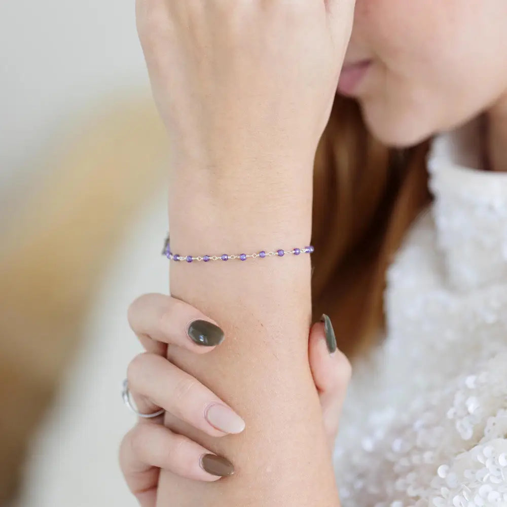 Tanzanite Beaded Bracelet Bracelet Handmade Handcrafted