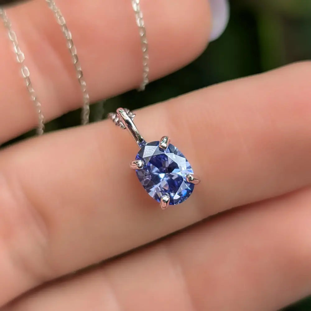 Tanzanite Oval Necklace Necklaces Handmade Handcrafted