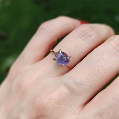 Tanzanite Slice Ring Rings Handmade Handcrafted