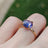Tanzanite Slice Ring Rings Handmade Handcrafted