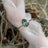 Teardrop Moss Agate Ring Rings Handmade Handcrafted