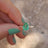 Teardrop Natural Emerald Doublet Ring Earrings Handmade Handcrafted