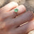 Teardrop Natural Emerald Doublet Ring Earrings Handmade Handcrafted