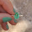 Teardrop Natural Emerald Doublet Ring Earrings Handmade Handcrafted