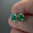 Teardrop Natural Emerald Earrings Earrings Handmade Handcrafted