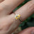 Teardrop Yellow Sapphire Ring Rings Handmade Handcrafted