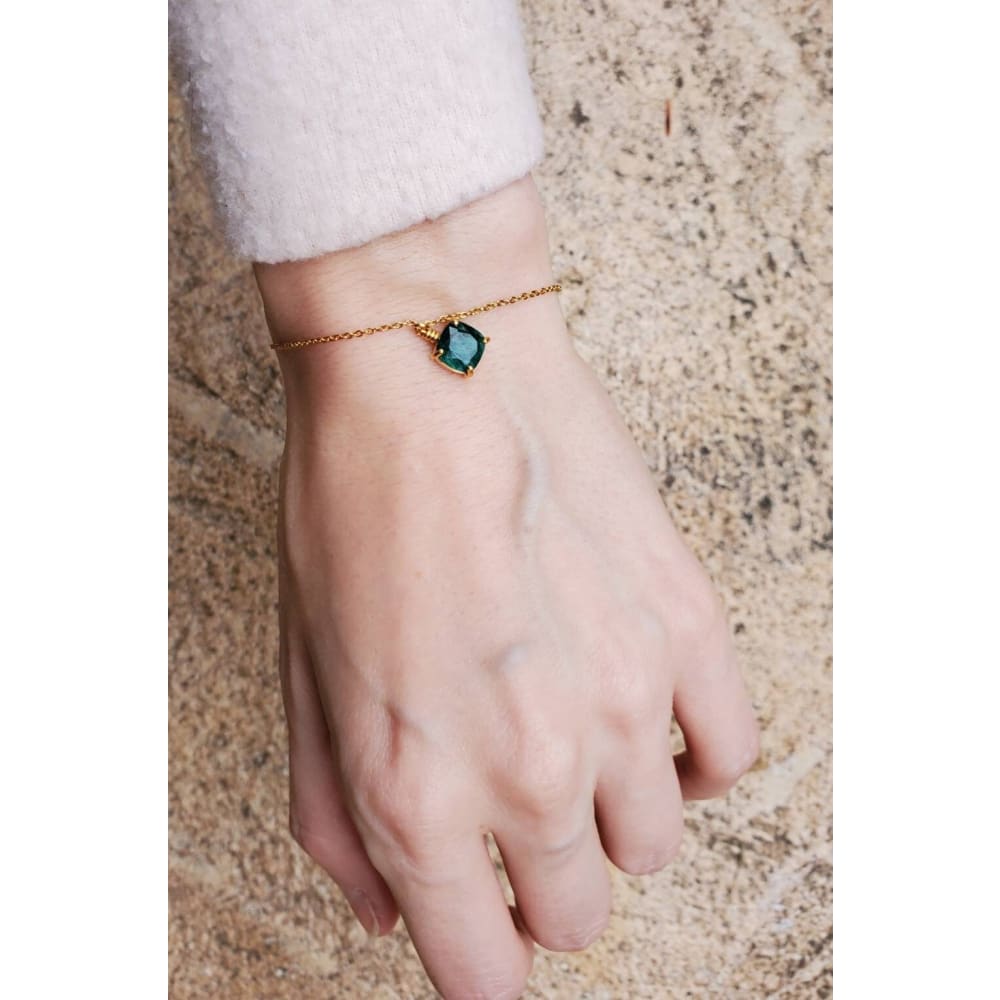 The Ashbourn - Natural Emerald Bracelet Bracelet Handmade Handcrafted