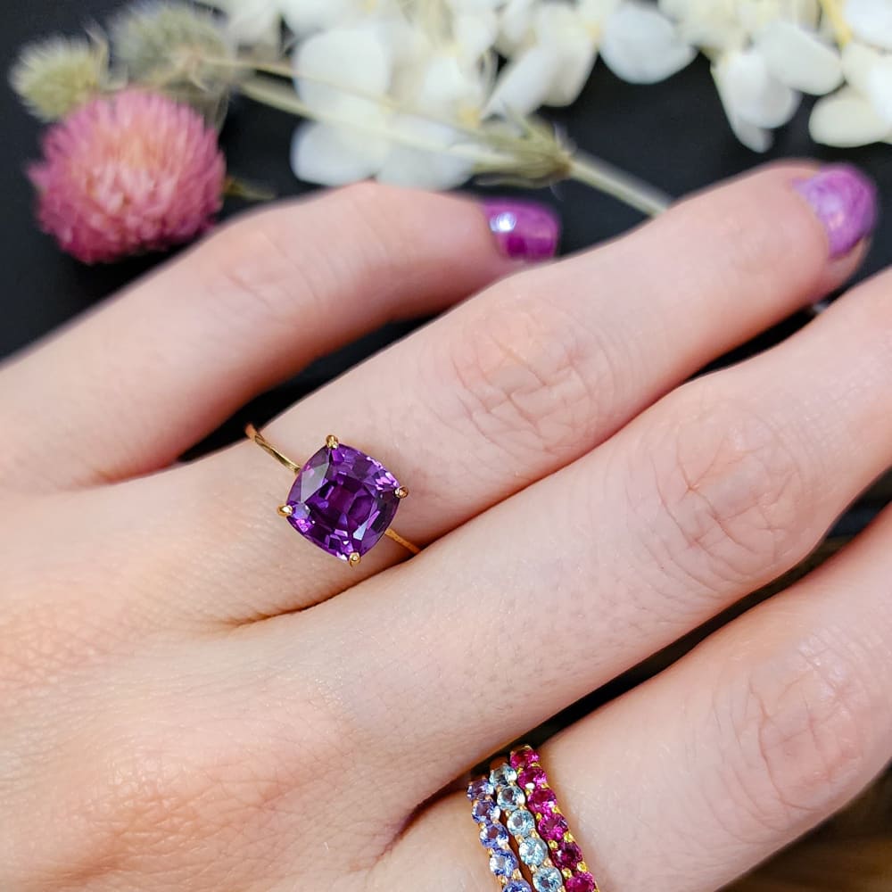 The Asher - Alexandrite Rings Handmade JSL Made in USA