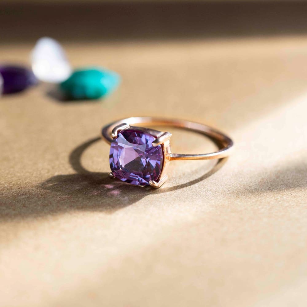 The Asher - Alexandrite Rings Handmade Handcrafted