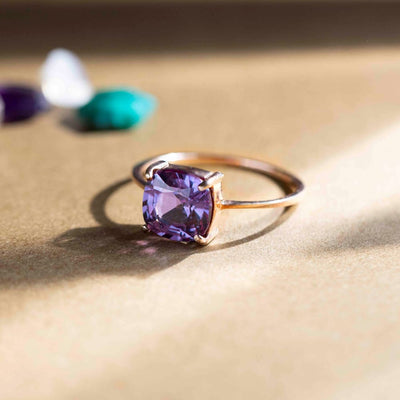 The Asher - Alexandrite Rings Handmade JSL Made in USA