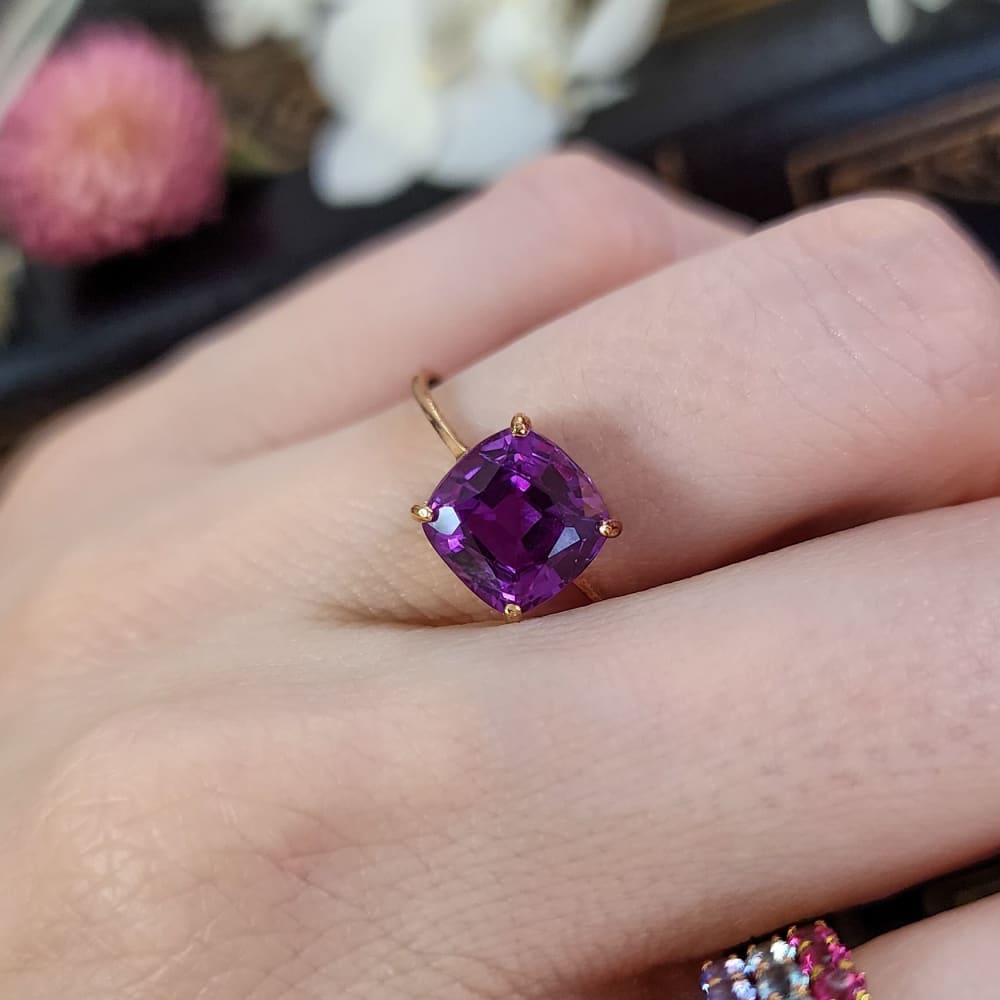 The Asher - Alexandrite Rings Handmade JSL Made in USA