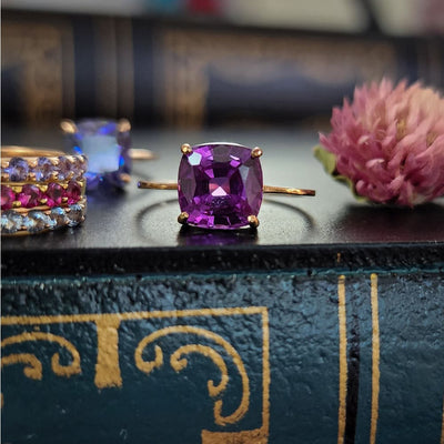 The Asher - Alexandrite Rings Handmade JSL Made in USA