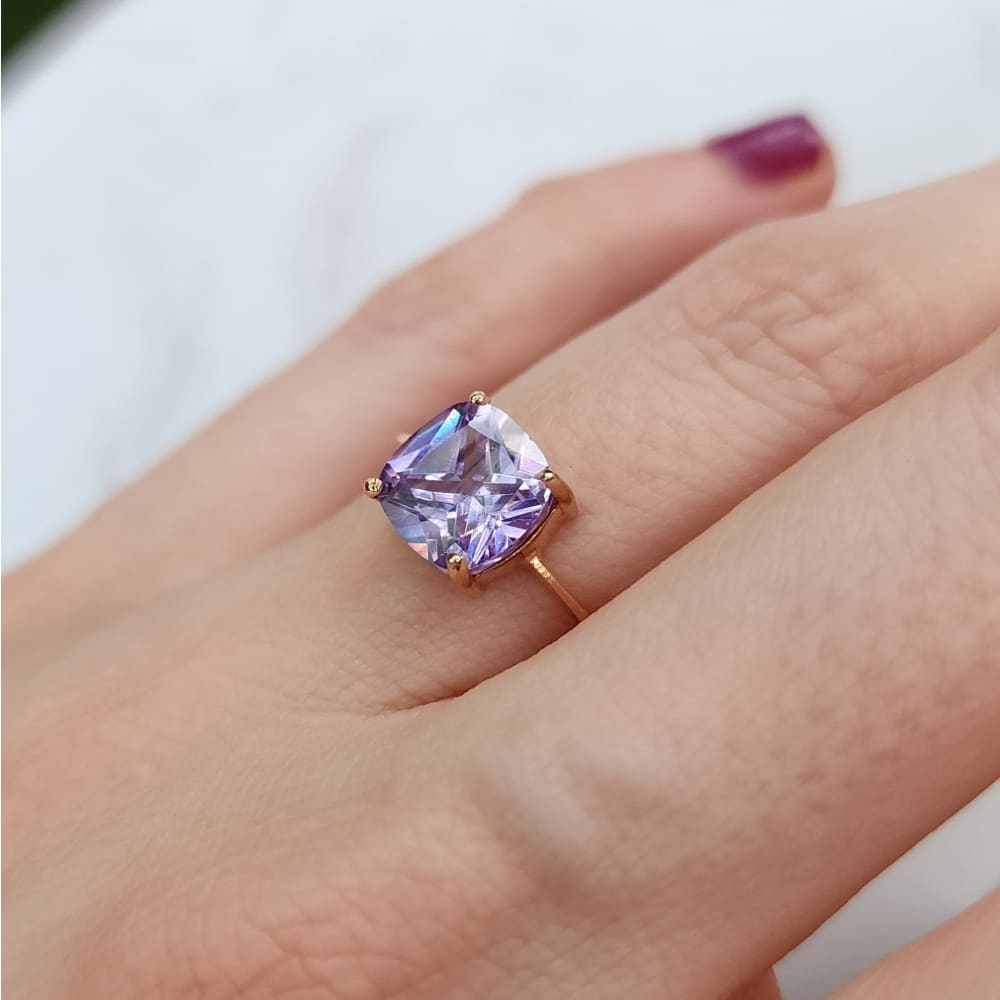 The Asher - Brilliant Lavender Amethyst Rings Handmade JSL Made in USA