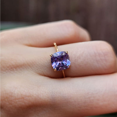 The Asher - Brilliant Lavender Amethyst Rings Handmade JSL Made in USA