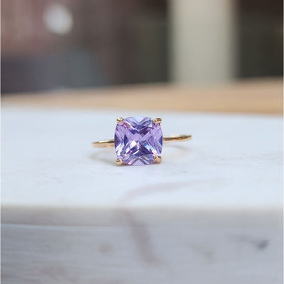 The Asher - Brilliant Lavender Amethyst Rings Handmade JSL Made in USA