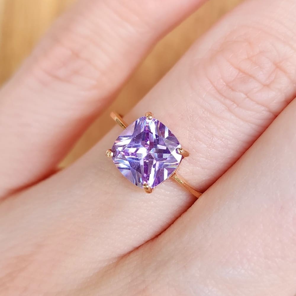 The Asher - Brilliant Lavender Amethyst Rings Handmade JSL Made in USA