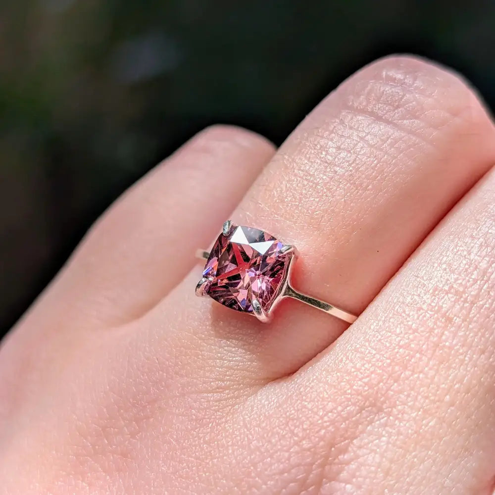 The Asher - Brilliant Pink Tourmaline Rings Handmade Handcrafted