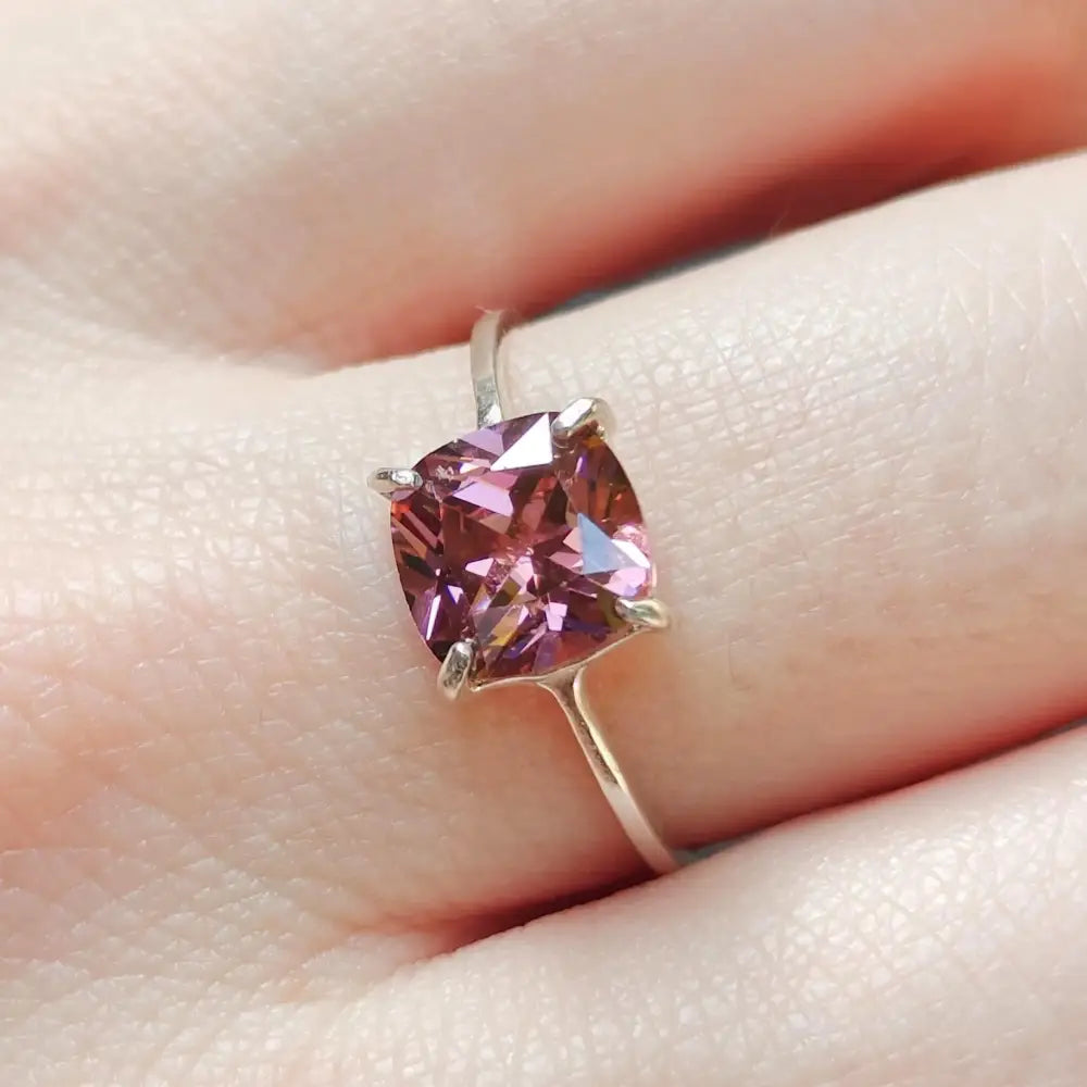 The Asher - Brilliant Pink Tourmaline Rings Handmade Handcrafted