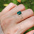 The Asher (double band) - Natural Emerald Rings Handmade Handcrafted