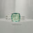 The Asher (double band) - Natural Green Fluorite Rings Handmade Handcrafted