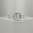 The Asher (double band) - Natural Green Fluorite Rings Handmade Handcrafted
