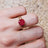 The Asher (double band) - Natural Ruby Rings Handmade Handcrafted