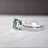 The Asher - Glowing Teal Diamond (GBD003) Rings Handmade Handcrafted