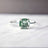 The Asher - Glowing Teal Diamond (GBD003) Rings Handmade Handcrafted
