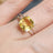 The Asher - Lab Brilliant Citrine Rings Handmade Handcrafted