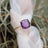 The Asher - Natural Amethyst Rings Handmade Handcrafted