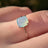 The Asher - Natural Aqua Chalcedony Rings Handmade Handcrafted