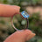 The Asher - Natural Blue Topaz Rings Handmade Handcrafted