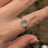 The Asher - Natural Blue Topaz Rings Handmade Handcrafted