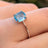 The Asher - Natural Blue Topaz Rings Handmade Handcrafted