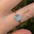The Asher - Natural Blue Topaz Rings Handmade Handcrafted