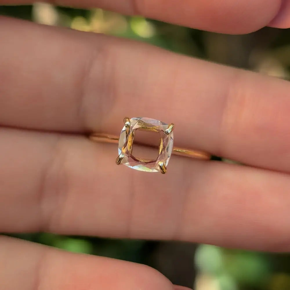 The Asher - Natural Clear Quartz Rings Handmade Handcrafted