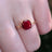 The Asher - Natural Garnet Rings Handmade Handcrafted
