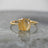The Asher - Natural Golden Rutilated Quartz Rings Handmade Handcrafted