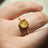 The Asher - Natural Golden Rutilated Quartz Rings Handmade Handcrafted