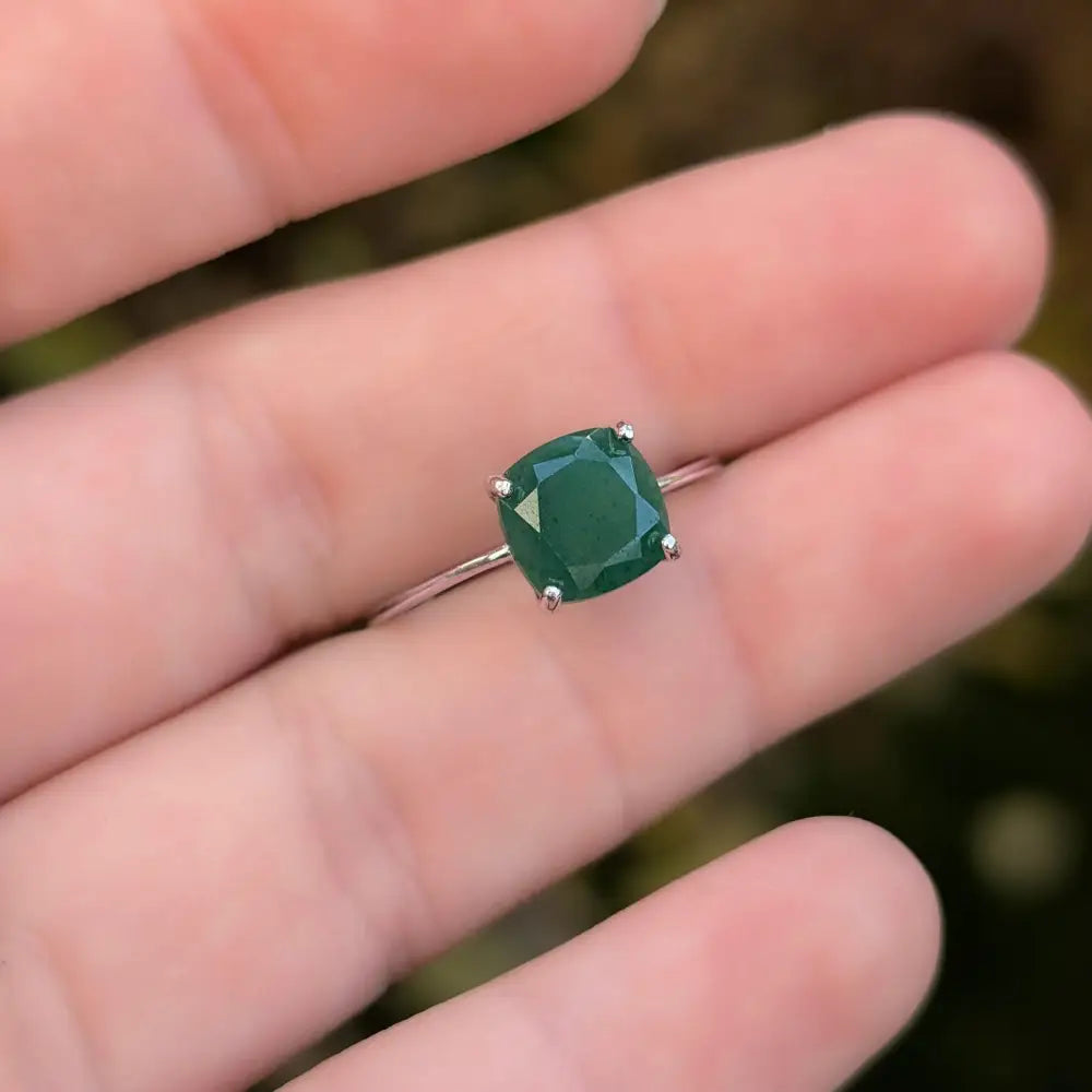 The Asher - Natural Jade Rings Handmade Handcrafted