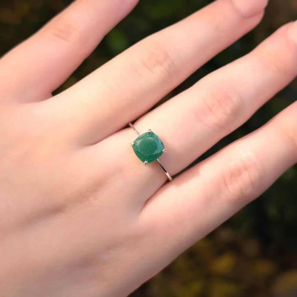 The Asher - Natural Jade Rings Handmade Handcrafted