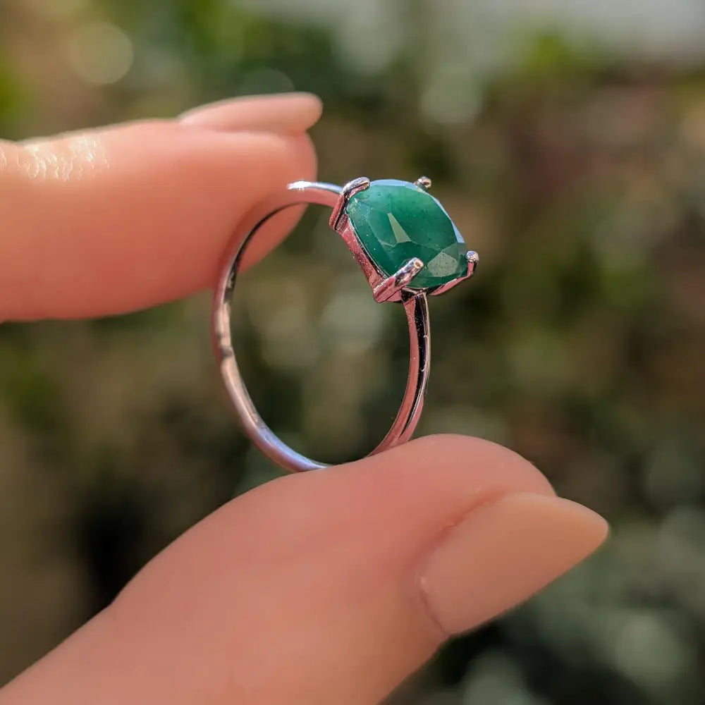 The Asher - Natural Jade Rings Handmade Handcrafted