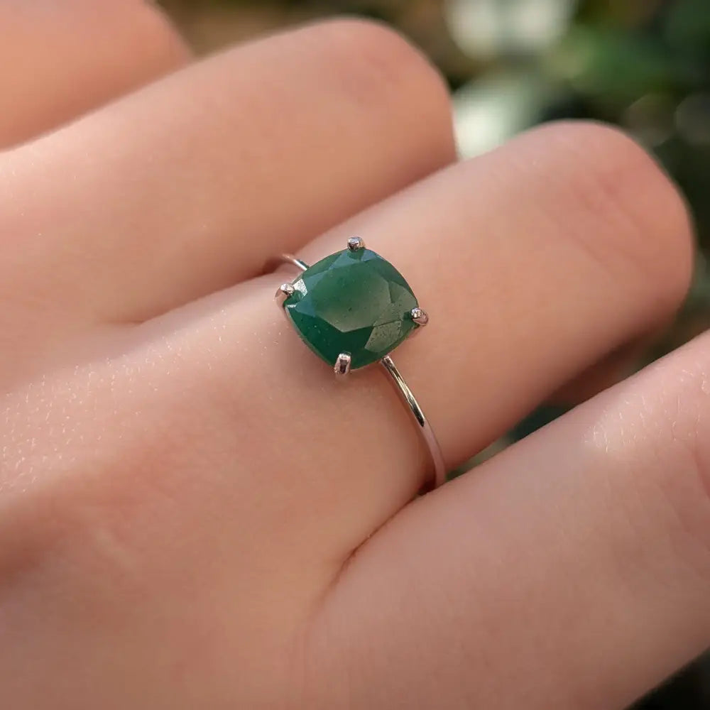 The Asher - Natural Jade Rings Handmade Handcrafted