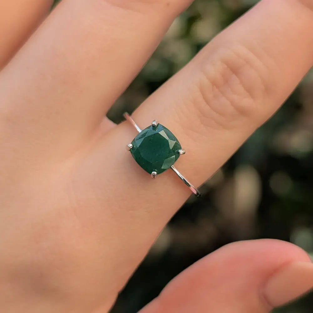 The Asher - Natural Jade Rings Handmade Handcrafted