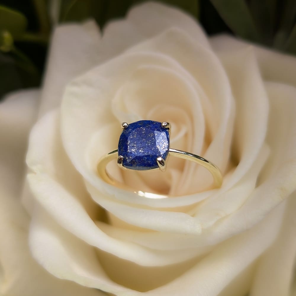 The Asher - Natural Lapis Lazuli Rings Handmade Handcrafted