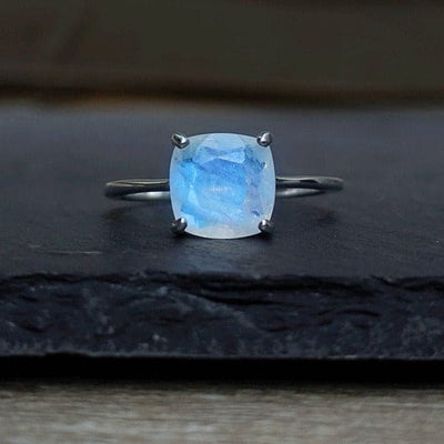 The Asher - Natural Moonstone Rings Handmade Handcrafted