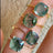 The Asher - Natural Moss Agate Rings Handmade Handcrafted