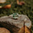 The Asher - Natural Moss Agate Rings Handmade Handcrafted